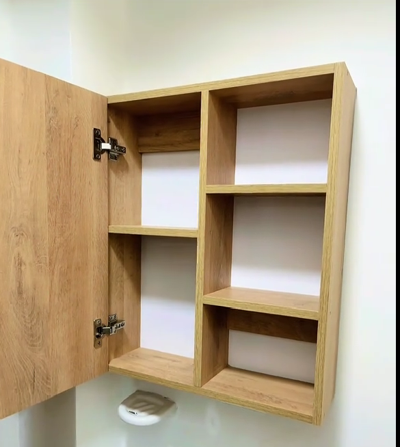 Gabinete de madera para baño