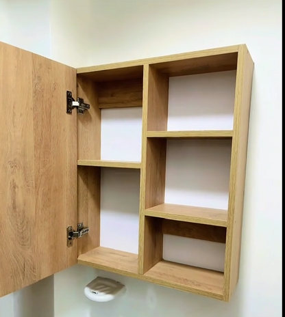Gabinete de madera para baño