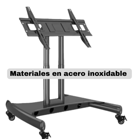 soporte de television con rudas